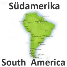 Englische Vokabeln: Südamerikanische Länder