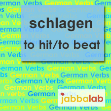 The German verb schlagen - to hit/to beat