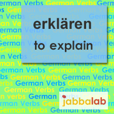 The German verb erklären - to explain