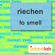 The German verb riechen - to smell