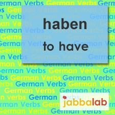 The German verb haben - to have
