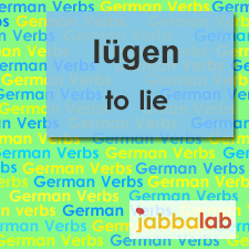 The German verb lügen - to lie