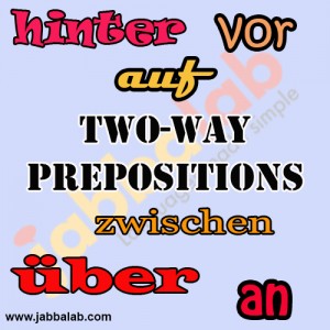 German Two-Way Prepositions